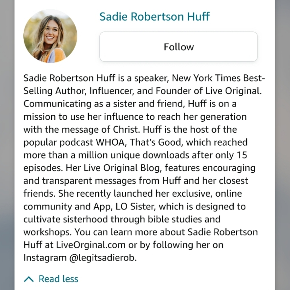 SADIE ROBERTSON- LIVE - Picture 2 of 3